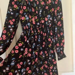 Kate Spade KSNY Meadow Smock Waist Dress sz XXS